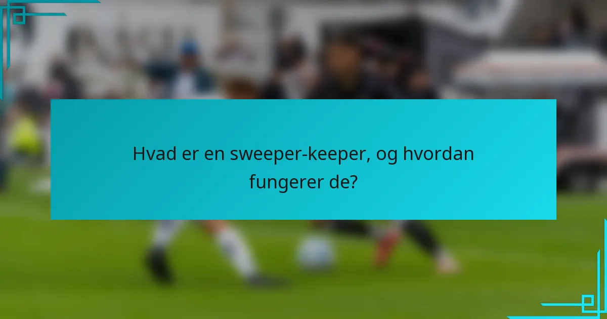 Hvad er en sweeper-keeper, og hvordan fungerer de?